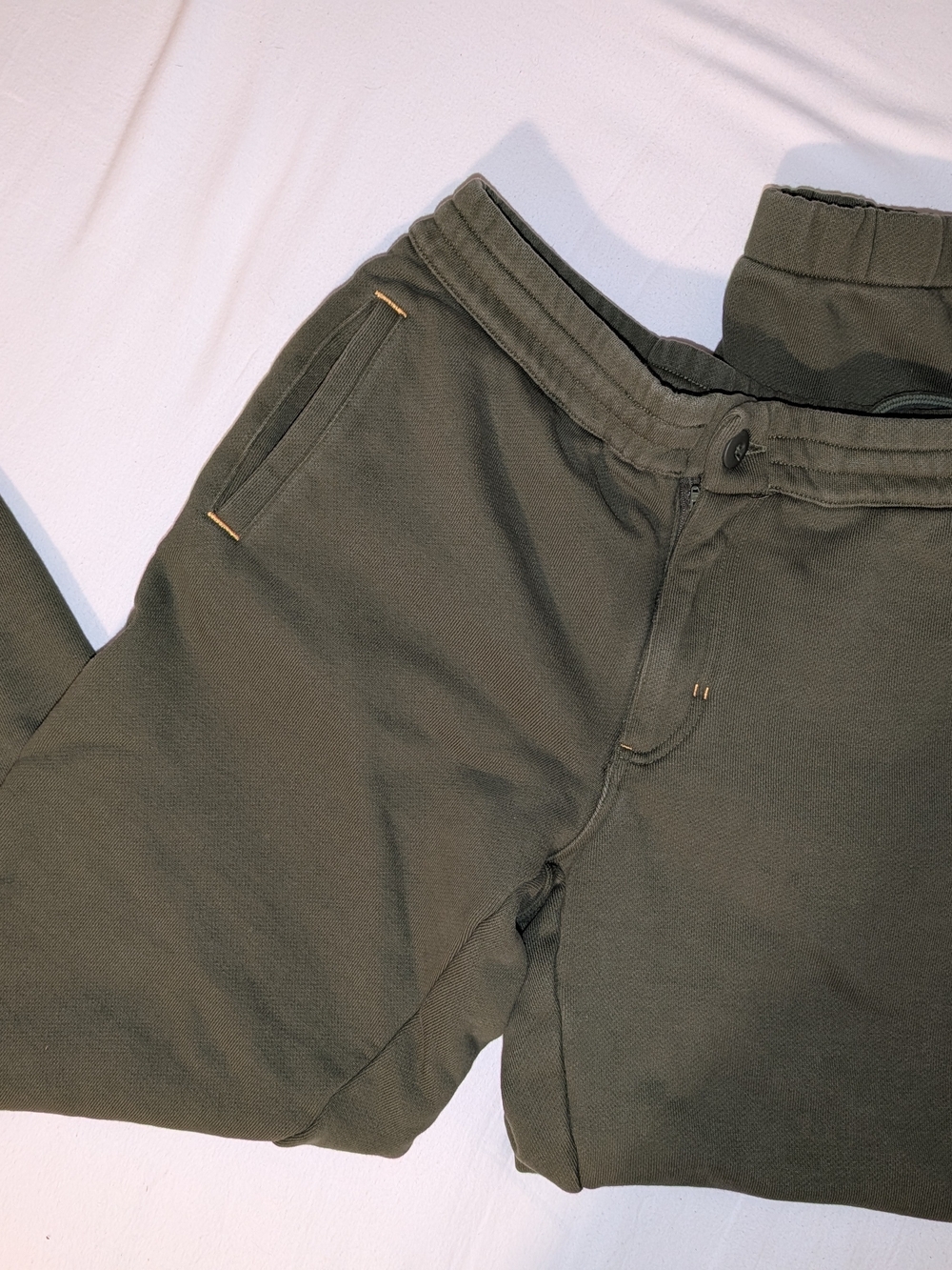 adidas Men's Olive Green Sweatpant Joggers